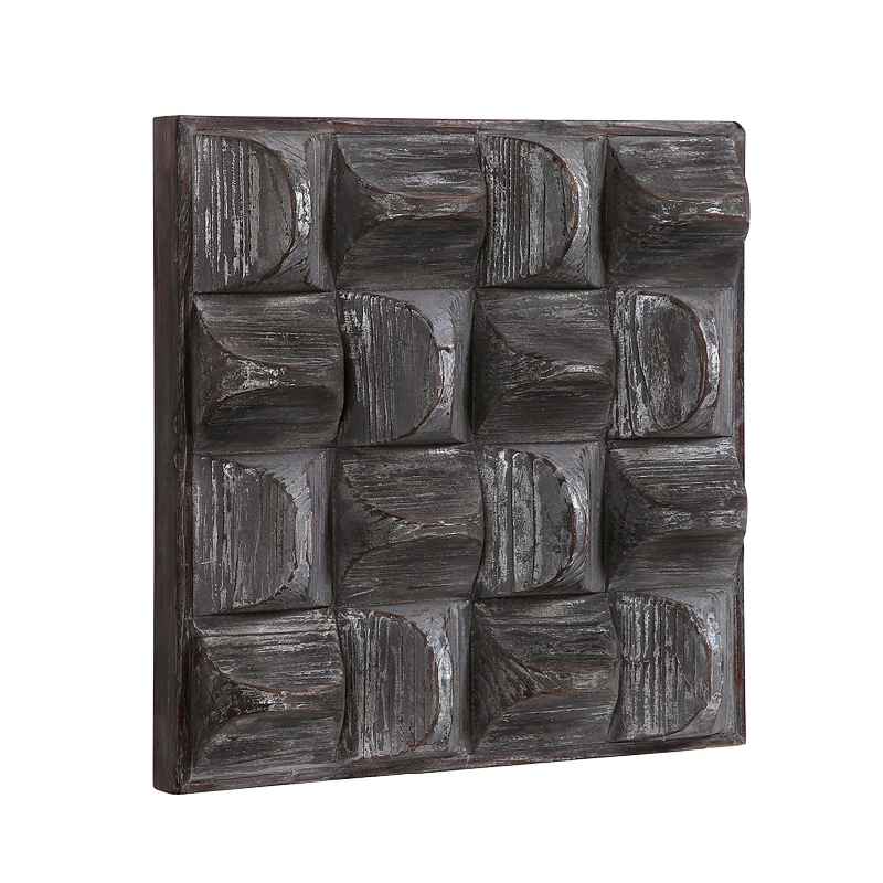 Pickford Textural Wood Wall Decor - Gray